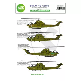   Art Scale Kit Bell AH-1G Cobra 1th Aviation Helicopter Cavalry D/227 AHB - matricakészlet