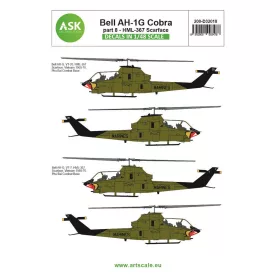   Art Scale Kit Bell AH-1G Cobra part 8 - HML367 Scarface - Bell AH-1G Cobra – VIII. rész – HML367 Scarface – matricakészlet