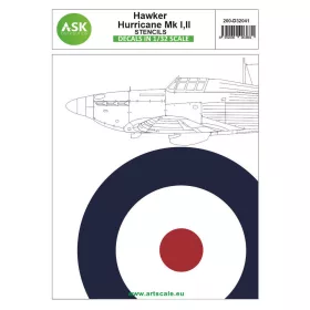   Art Scale Kit Hawker Hurricane Mk.I, Mk.II - stencils - stencil- és adatfelirat-matricák