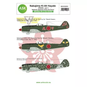   Art Scale Kit Nakajima Ki-84 Hayate (Frank) – III. rész – Japán Császári Hadsereg Légiereje – matricakészlet