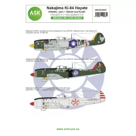   Art Scale Kit Nakajima Ki-84 Hayate (Frank) part 7 - ROCAF and PLAAF (China / Taiwan) - VII. rész – ROCAF és PLAAF (Kína / Tajvan) – matricakészlet