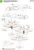 Art Scale Kit Nakajima Ki-84 Hayate (Frank) Japán Császári Hadsereg Légiereje – stencil- és adatfelirat-matricák