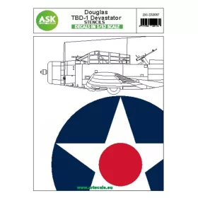  Art Scale Kit Douglas TBD-1 Devastator - STENCILS - stencil- és adatfelirat-matricák