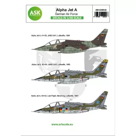   Art Scale Kit Alpha Jet A Germain Air Force - Bundeswehr - Német Légierő / Bundeswehr – matricakészlet