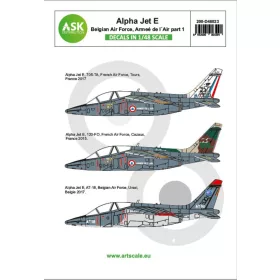   Art Scale Kit Alpha Jet E  Belgian AF and Armeé de l'Air - Alpha Jet E Belga Légierő és Francia Légierő – matricakészlet