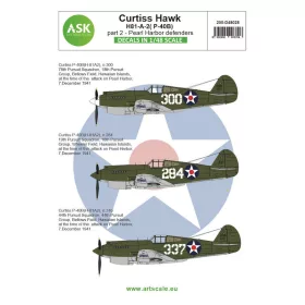   Art Scale Kit Curtiss Hawk 81-A-2 (P-40B) part 2 - Pearl Harbor defenders - II. rész – Pearl Harbor védői – matricakészlet