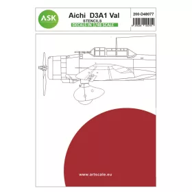   Art Scale Kit Aichi D3A1 Val - Stencils - stencil- és adatfelirat-matricák