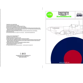   Art Scale Kit Spitfire Mk.IXc and Mk.IX - STENCILS - Spitfire Mk.IXc és Mk.IX – stencil- és adatfelirat-matricák