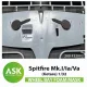Art Scale Kit Spitfire Mk.I/Ia/Va – rugalmas, pontos illeszkedésű habmaszk futóműaknákhoz, Kotare maketthez