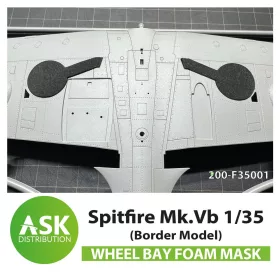   Art Scale Kit Spitfire Mk.Vb – rugalmas, pontos illeszkedésű habmaszk futóműaknákhoz