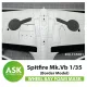 Art Scale Kit Spitfire Mk.Vb – rugalmas, pontos illeszkedésű habmaszk futóműaknákhoz