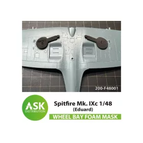   Art Scale Kit Spitfire Mk.IXc FOAM flexibel wheel bay mask for Eduard - rugalmas habmaszk futóműaknához