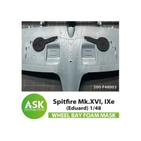   Art Scale Kit Spitfire Mk.XVI, IXe FOAM flexibel wheel bay mask for Eduard - rugalmas habmaszk futóműaknához