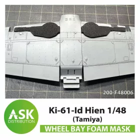   Art Scale Kit Ki-61-Id Hien FOAM flexibel wheel bay mask for Tamiya - rugalmas habmaszk futóműaknához