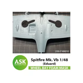   Art Scale Kit Spitfire Mk.Vb FOAM flexible wheel bay mask for Eduard - rugalmas habmaszk futóműaknához