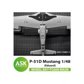   Art Scale Kit P-51D Mustang  FOAM flexibel wheel bay mask for Eduard - rugalmas habmaszk futóműaknához