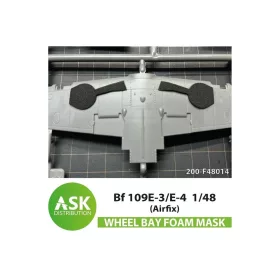   Art Scale Kit Bf 109E-3/E-4  FOAM flexibel wheel bay mask for Airfix - rugalmas habmaszk futóműaknához