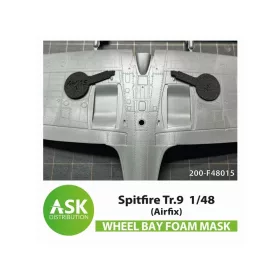   Art Scale Kit Spitfire Tr.9  FOAM flexibel wheel bay mask for Airfix - rugalmas habmaszk futóműaknához