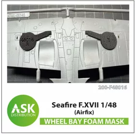   Art Scale Kit Seafire F.XVII FOAM flexibel wheel bay mask for Airfix - rugalmas habmaszk futóműaknához