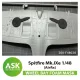 Art Scale Kit Spitfire Mk.IXe  FOAM flexibel wheel bay mask for Airfix - rugalmas habmaszk futóműaknához