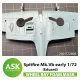 Art Scale Kit Spitfire Mk.Vb wheel bay FOAM flexibel mask for Eduard - rugalmas habmaszk futóműaknához