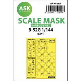   Art Scale Kit B-52G double-sided painting mask for Great Wall Hobby - kétoldalas kabinmaszk