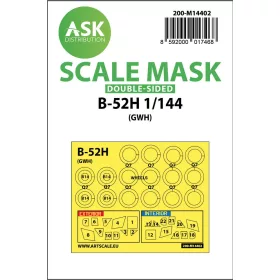   Art Scale Kit B-52H double-sided painting mask for Great Wall Hobby - kétoldalas kabinmaszk