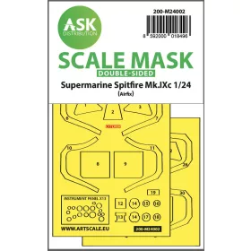   Art Scale Kit Spitfire Mk.IX double-sided masks for Airfix - kétoldalas kabinmaszk