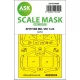 Art Scale Kit Spitfire Mk.VIII one-sided express fit masks for Airfix - pontos illeszkedésű egyoldalas kabinmaszk