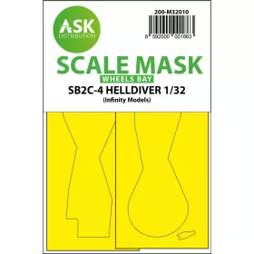   Art Scale Kit SB2C-4 Helldiver wheel bays express mask for Infinity - rugalmas habmaszk futóműaknákhoz