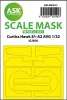 Art Scale Kit Curtiss Hawk 81-A2 AVG wheels bay masks for Great Wall Hobby - futóműakna-maszkok