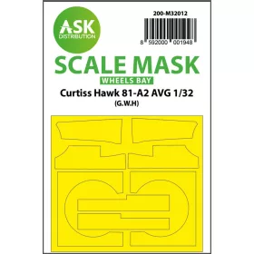   Art Scale Kit Curtiss Hawk 81-A2 AVG wheels bay masks for Great Wall Hobby - futóműakna-maszkok