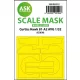 Art Scale Kit Curtiss Hawk 81-A2 AVG wheels bay masks for Great Wall Hobby - futóműakna-maszkok