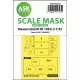 Art Scale Kit Messerschmitt Bf 109E-3 one-sided express masks - pontos illeszkedésű egyoldalas kabinmaszk