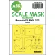 Art Scale Kit Mosquito FB Mk.VI one-sided express masks for Tamiya - pontos illeszkedésű egyoldalas kabinmaszk