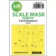 Art Scale Kit F-4C/D Phantom one-sided mask for Tamiya - egyoldalas kabinmaszk