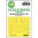 Art Scale Kit Dornier Do 335A one-sided mask for HK Models - egyoldalas kabinmaszk