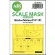Art Scale Kit Gloster Meteor F.4  one-sided mask for HK Models - egyoldalas kabinmaszk