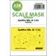 Art Scale Kit Spitfire Mk.IX one-sided masks for Tamiya - egyoldalas kabinmaszk
