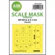 Art Scale Kit Messerschmitt Bf 109G-2/G-4  one-sided express masks for Revell - pontos illeszkedésű egyoldalas kabinmaszk