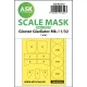 Art Scale Kit Gloster Gladiator Mk.I one-sided  painting mask for Revell / ICM - egyoldalas kabinmaszk
