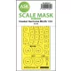Art Scale Kit Hawker Hurricane Mk.IIB one-sided express masks for Revell - pontos illeszkedésű egyoldalas kabinmaszk