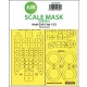 Art Scale Kit Aichi D3A1 Val one-sided express self adhesive mask for Infinity - pontos illeszkedésű, öntapadó egyoldalas kabinmaszk