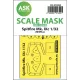 Art Scale Kit Spitfire Mk.IXc one-sided fit mask for Revell - pontos illeszkedésű egyoldalas kabinmaszk