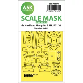   Art Scale Kit Mosquito B Mk.IV one-sided fit mask for HK Models - pontos illeszkedésű egyoldalas kabinmaszk