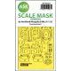 Art Scale Kit Mosquito B Mk.IV one-sided fit mask for HK Models - pontos illeszkedésű egyoldalas kabinmaszk