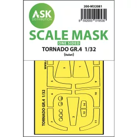   Art Scale Kit Tornado GR.4 one-sided express fit mask for Italeri - pontos illeszkedésű egyoldalas kabinmaszk