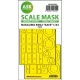 Art Scale Kit B5N2 Kate open canopy - double-sided express mask for Infinity - nyitott kabintetőhöz – pontos illeszkedésű kétoldalas kabinmaszk