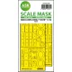 Art Scale Kit B5N2 Kate open canopy - one-sided express mask for Infinity - nyitott kabintetőhöz – pontos illeszkedésű egyoldalas kabinmaszk