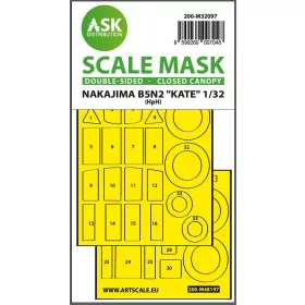   Art Scale Kit B5N2 Kate closed canopy - double-sided express mask for Infinity - zárt kabintetőhöz – pontos illeszkedésű kétoldalas kabinmaszk